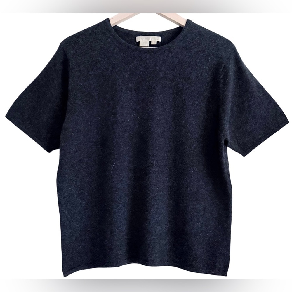 STUDIO 121 100% Cashmere Preppy Lightweight Minimalist Pullover Sweater Size L